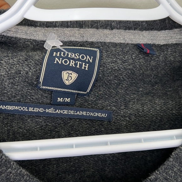 Hudson North Mens Lambswool Argyle Sweater Size Medium - Picture 2 of 7